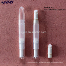Fábrica de vendas diretas transparente lábio brilho caneta com cabeça diferente